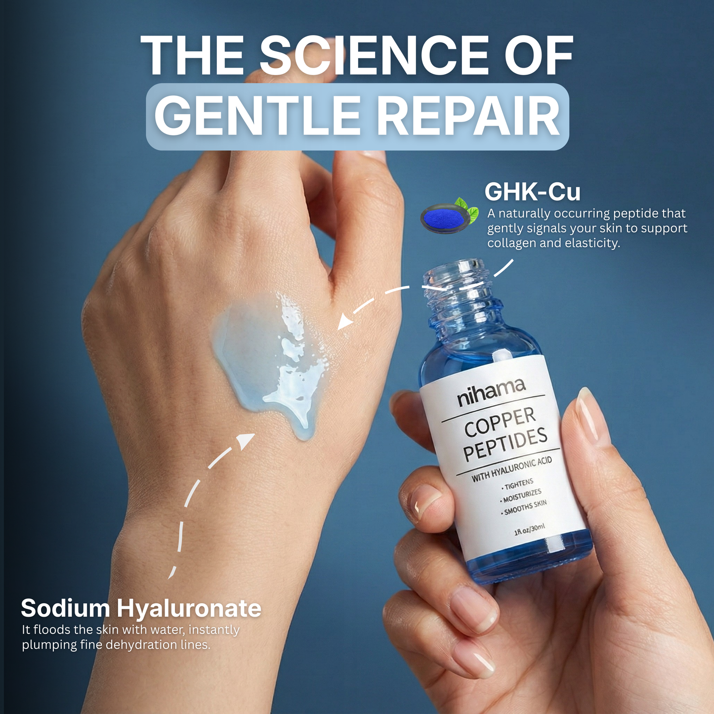 Nihama GHK-Cu Copper Peptides Serum