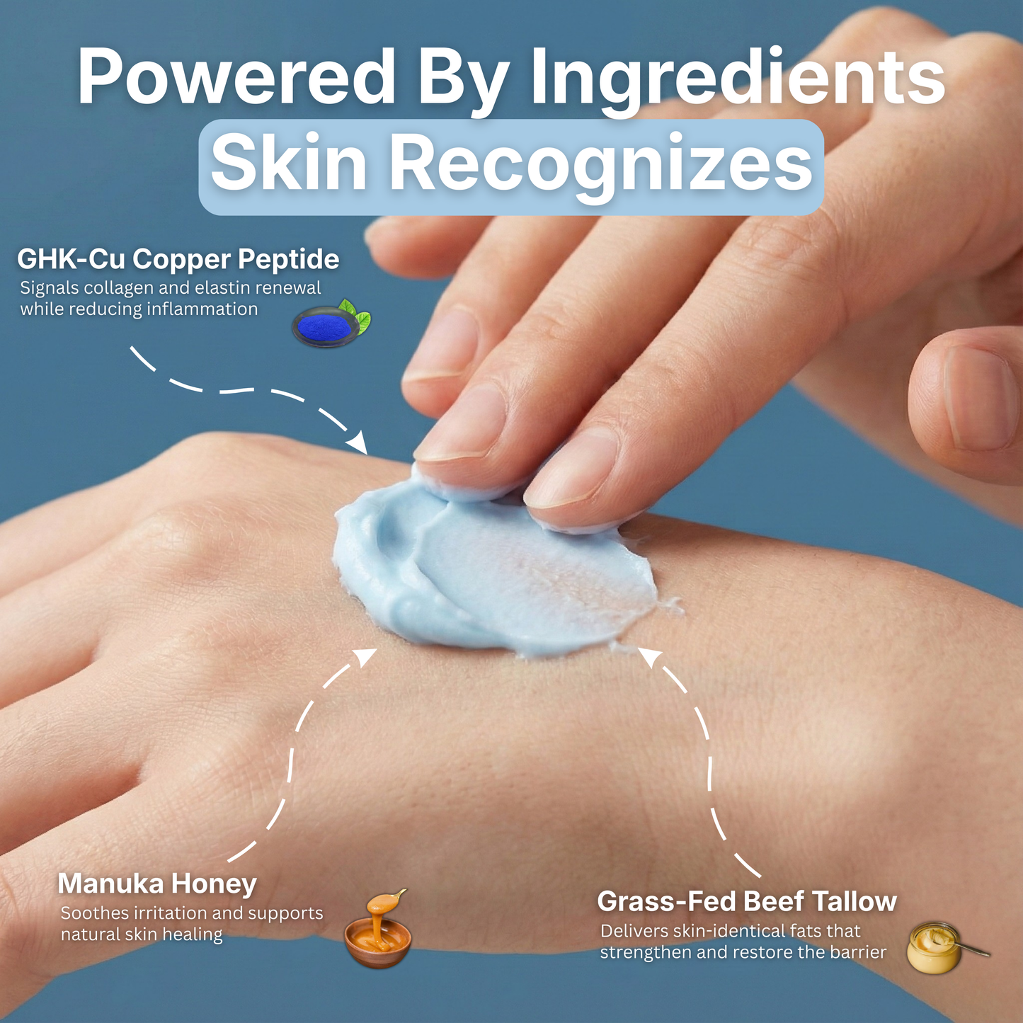 Nihama GHK-Cu Honey Tallow Cream